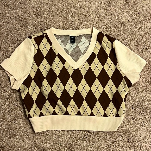 Women’s cropped v-neck - Picture 1 of 1